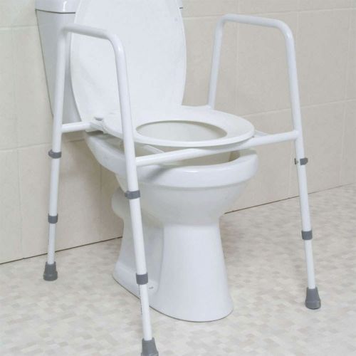 Height Adjustable Toilet Frame With Seat - Essential Aids UK